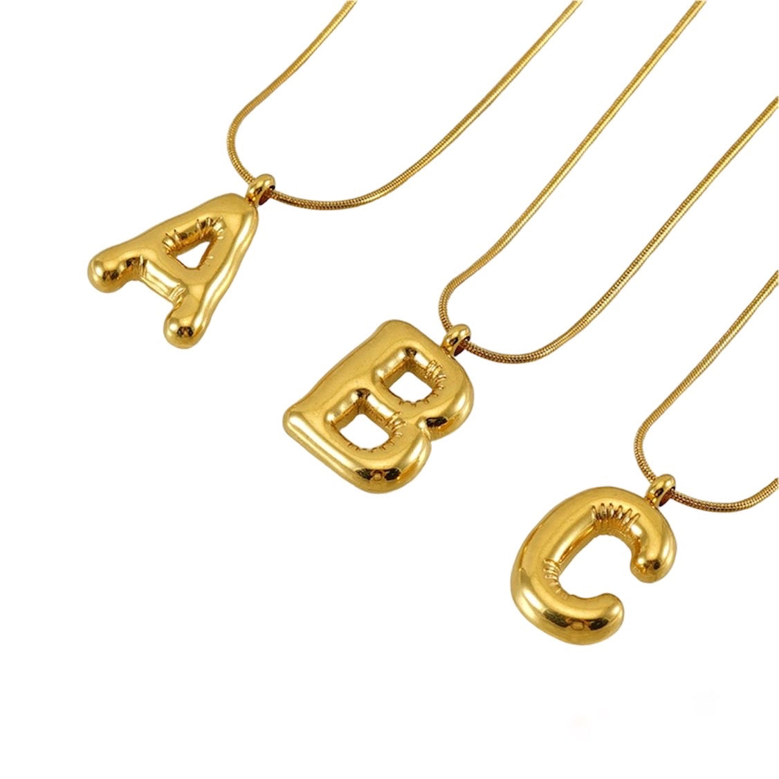 Inicial Chunky dorado
