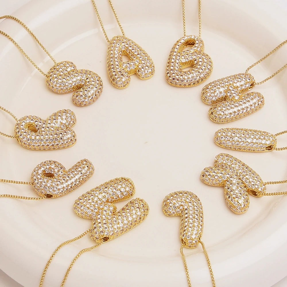 Collar inicial Bubble