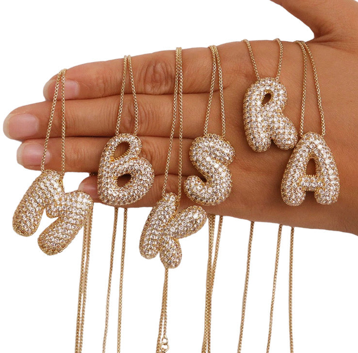 Collar inicial Bubble