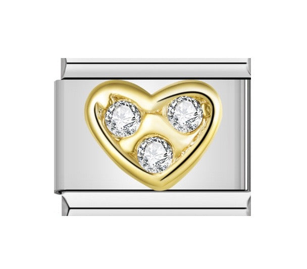 Charm Corazón dorado