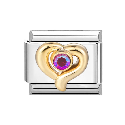 Charm corazón lila