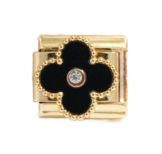 Charm Trébol negro