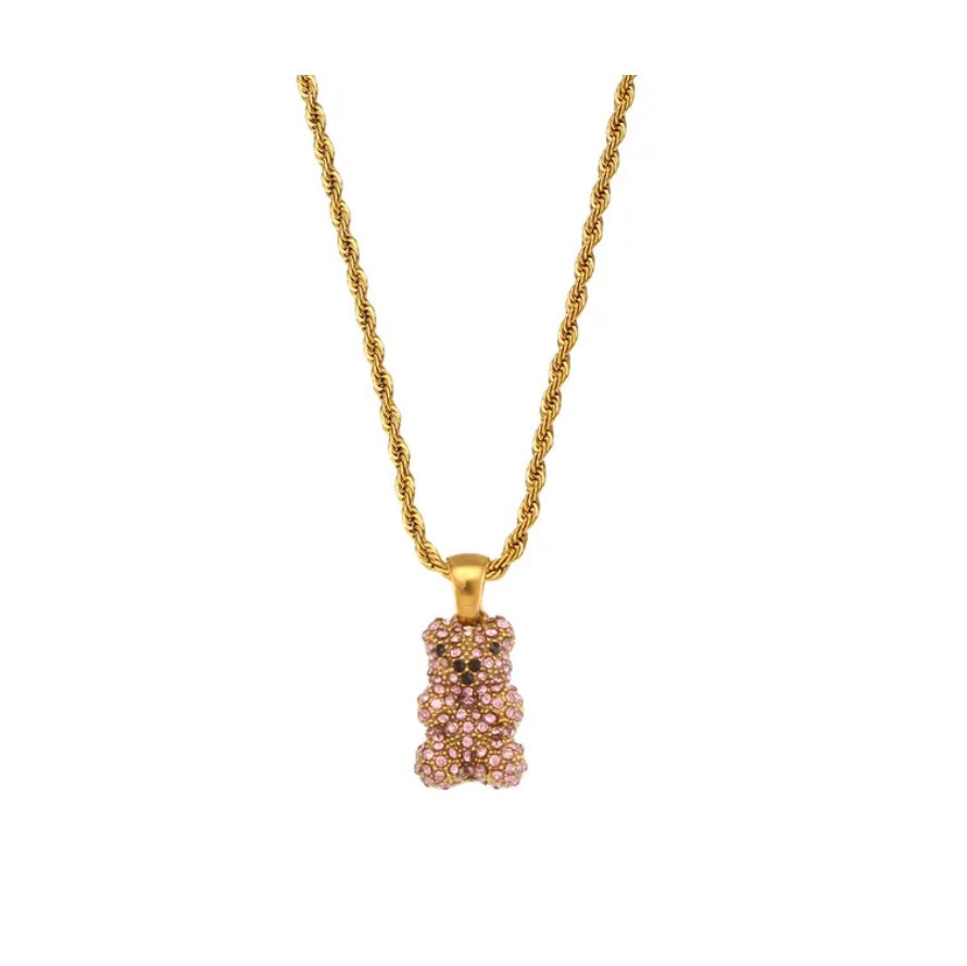 Collar Osito•rosa