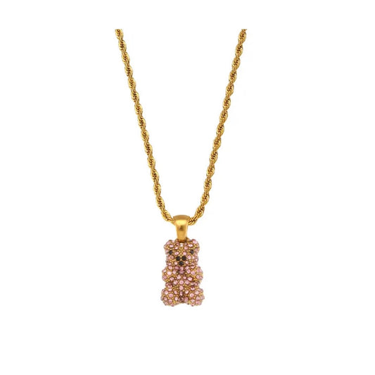 Collar Osito•rosa