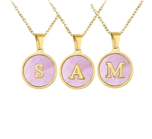 Collar Inicial (Rosa)